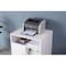 Basicwise Printer Kitchen Office Storage Stand With Casters, White QI003556.W - alternate 6